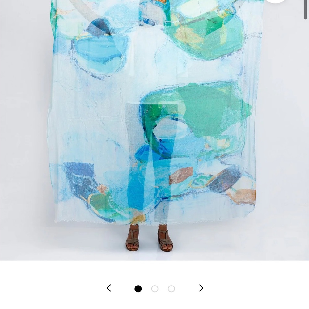 Anthropologie Multicolor Abstract Scarf